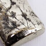 Mid-century bronze or brass vase with herbarium decoration