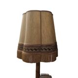Vintage Rattan Lamp With Plant Pots, 1950/60s