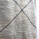 Tapis berbère beni ouarain à losanges noirs 273x165cm