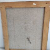 Old painting 1972 abstract creation