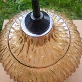 Amber glass pendant, iridescent gold, vintage 1960-70.