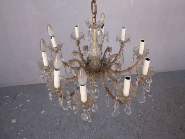 lustre à pampilles  1960