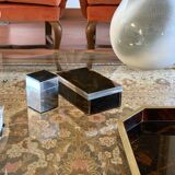 Hollywood regency luxury smoking set, Italy 1970