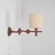 Danish teak wall lamp, 1960s