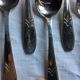 12 small art deco spoons, silver metal