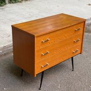 Scandinavian chest of drawers with 3 drawers in oak from the 50s