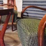 Pair of HF11 chairs by Karel Koželka and Antonín Kropáček for Jindřich Halabala