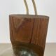 Large organic sculptural table lamp in pine wood attributed to Temde Lights, Germany, 1970s