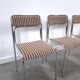 Space Age set 3x Bauhaus chromen buisframe stoelen