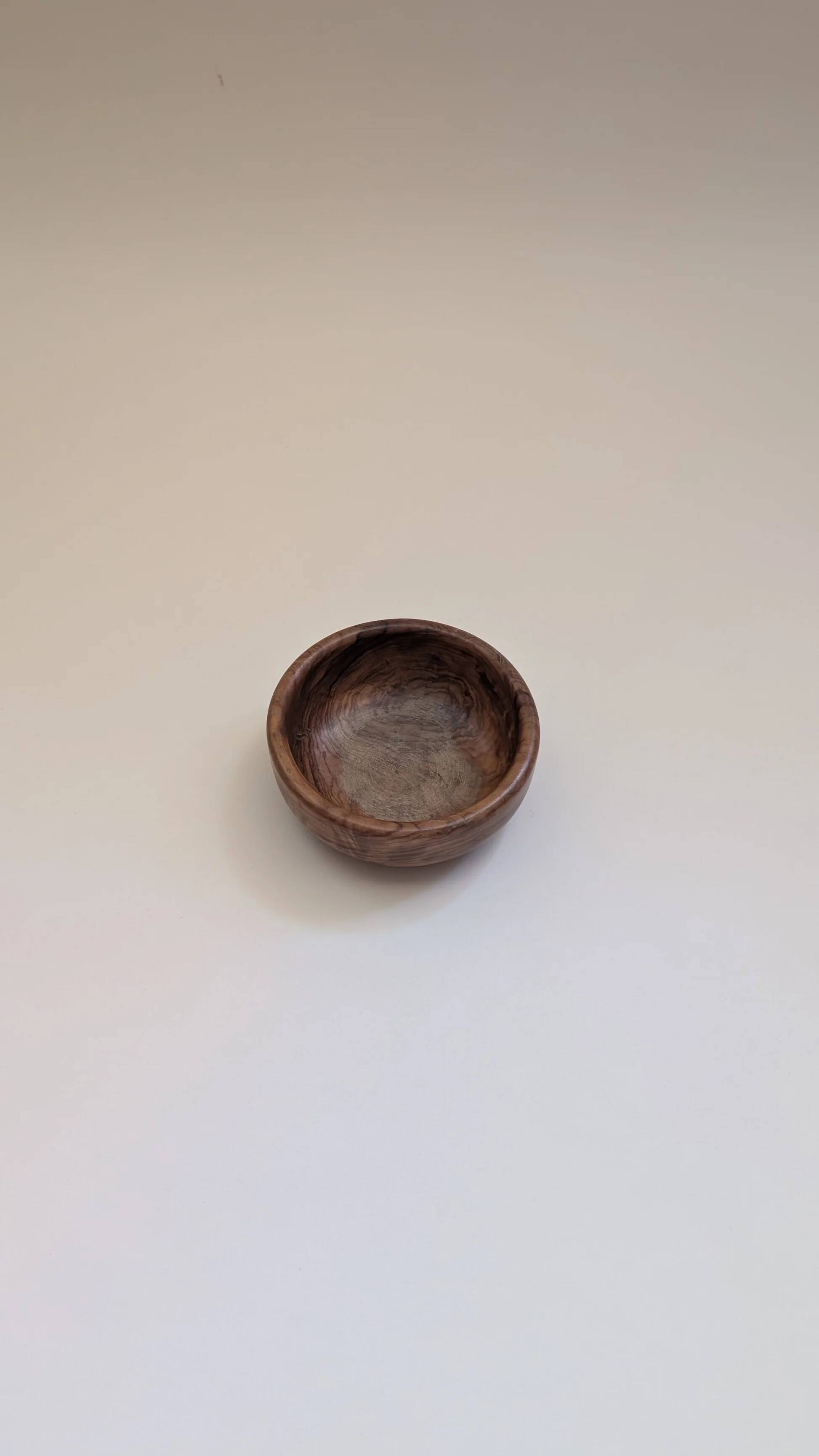 Olive wood bowl