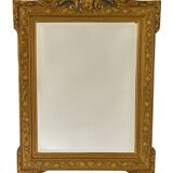 Grand miroir ancien doré – Style baroque, fin XIXe siècle