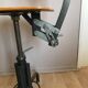 Vintage industrial workshop chair/stool in wood and metal