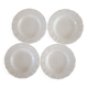 4 Sarreguemines ivory soup plates