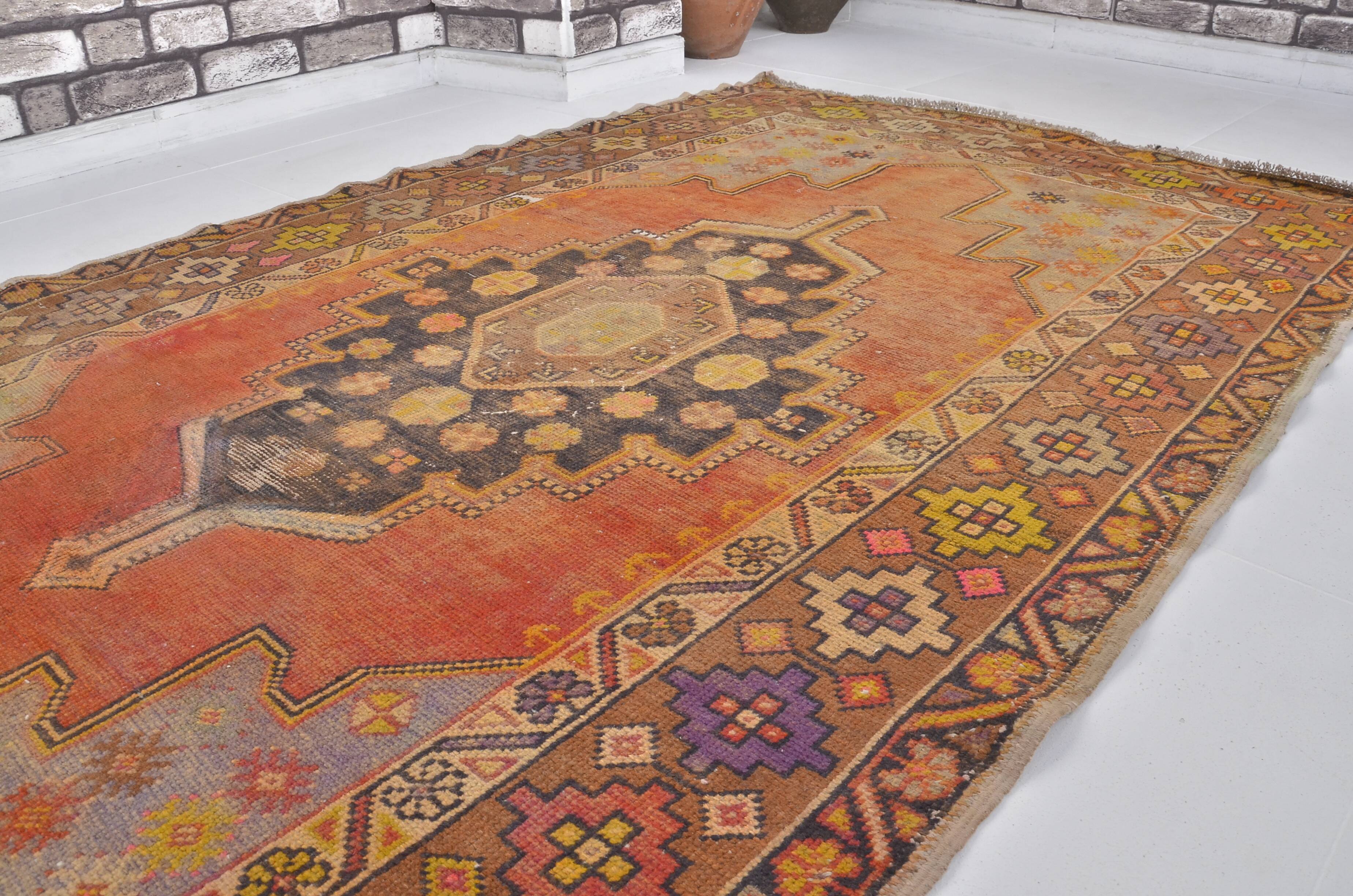 Oushak Vintage Handmade Wool Rug