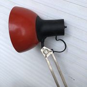 Lampe d'architecte rouge   patented  finlande