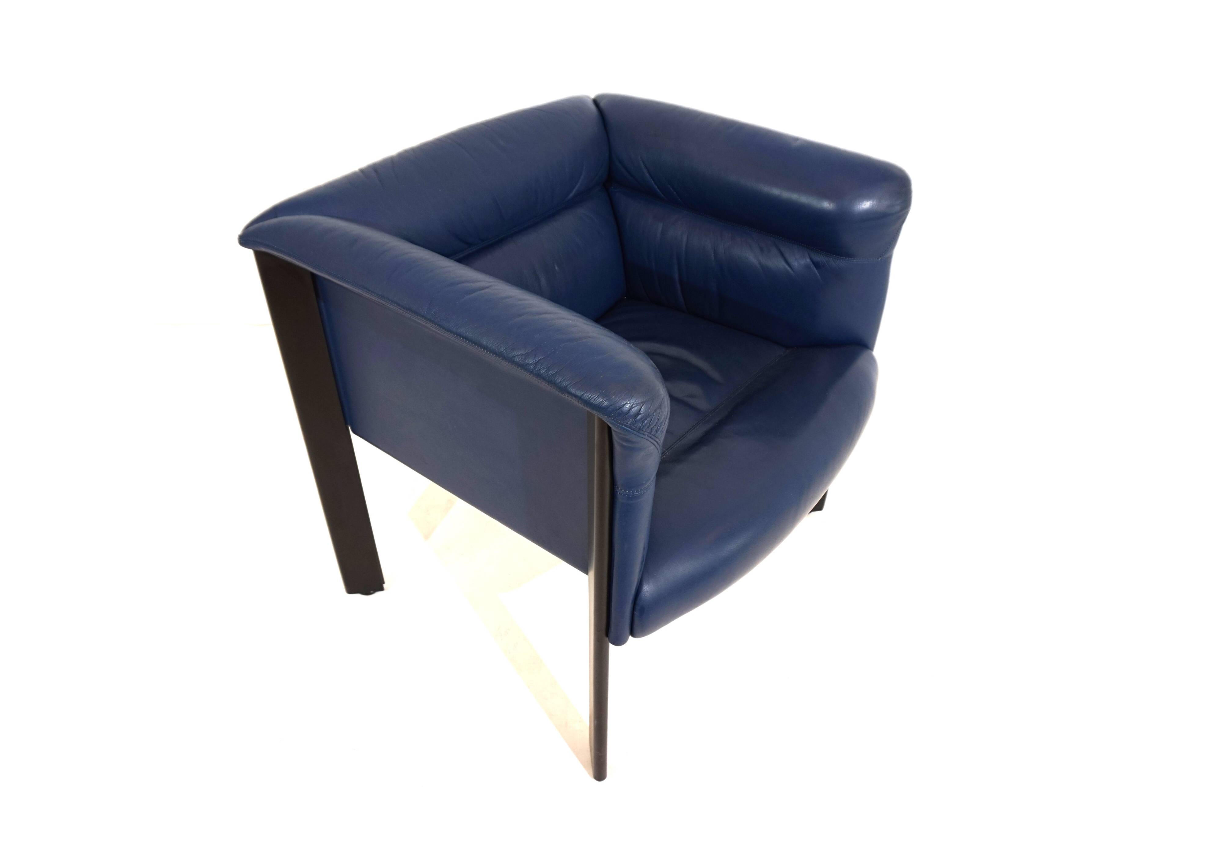Fauteuil en cuir Poltrona Frau Interlude de Marco Zanuso