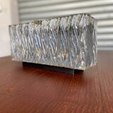 3 molded glass sconces 1950