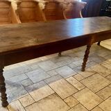 Farmhouse table chene massive