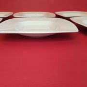 Service 6 square hollow plates porcelain Royal Copenhagen