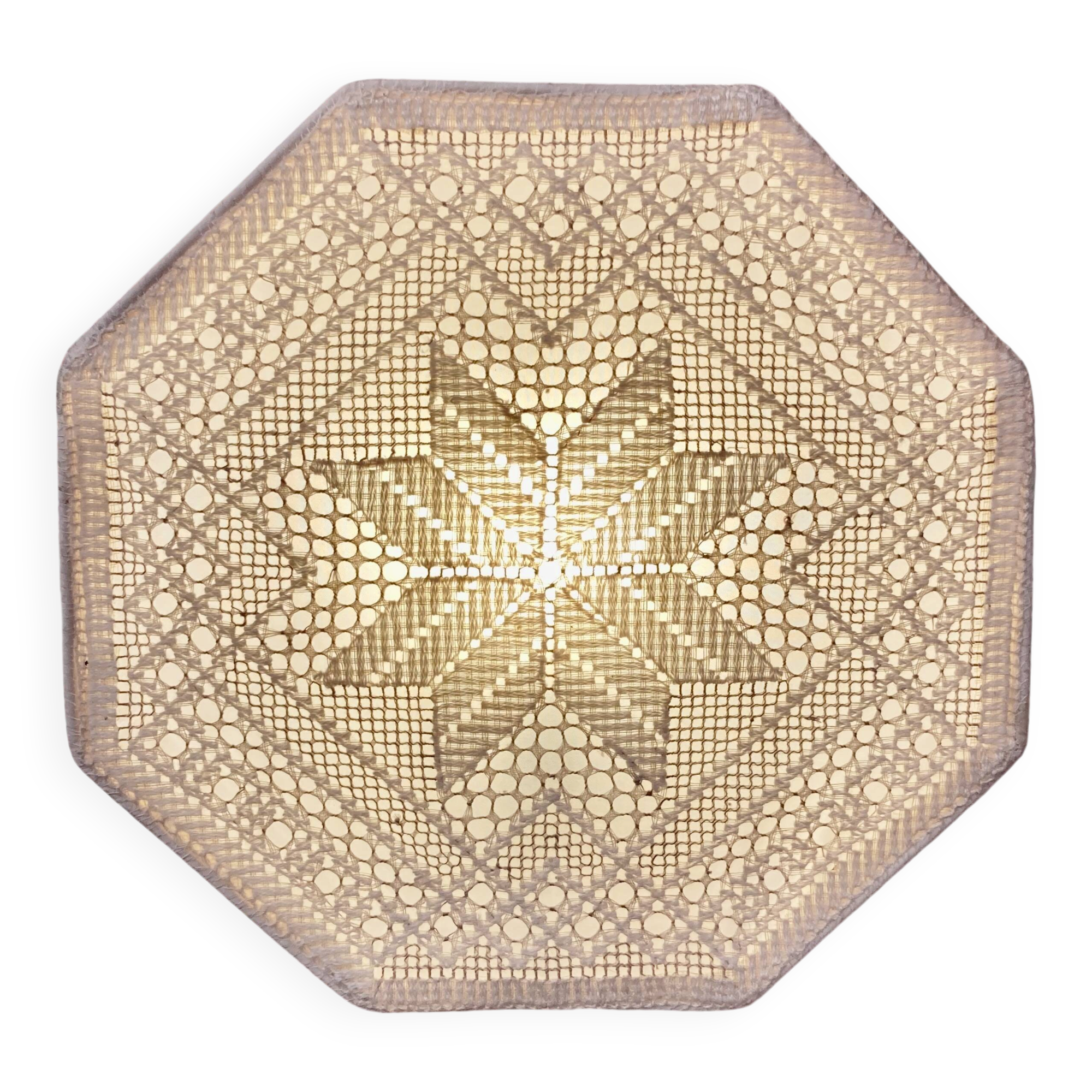 BEAUTIFUL APPLIQUE OR SCANDINAVIAN DESIGN LAMP 1950.
