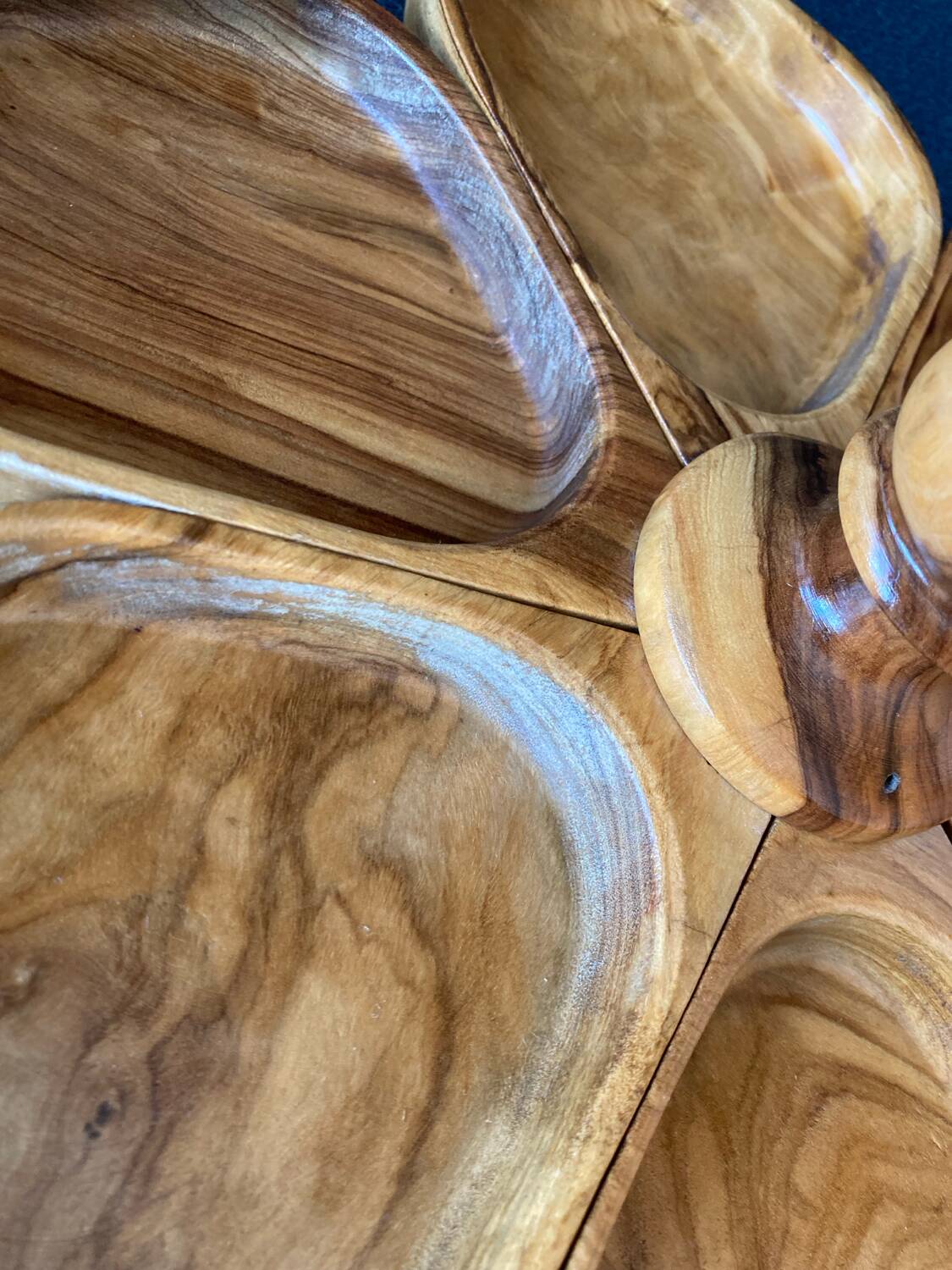 Olive wood appetizer dish