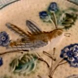 8 dessert plates in late 19th century dabbling