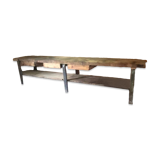 Solid wood workbench heavy goods vehicle garage