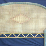 Vintage rattan headboard