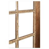 Grande armoire vitrée à 8 tiroirs en bois