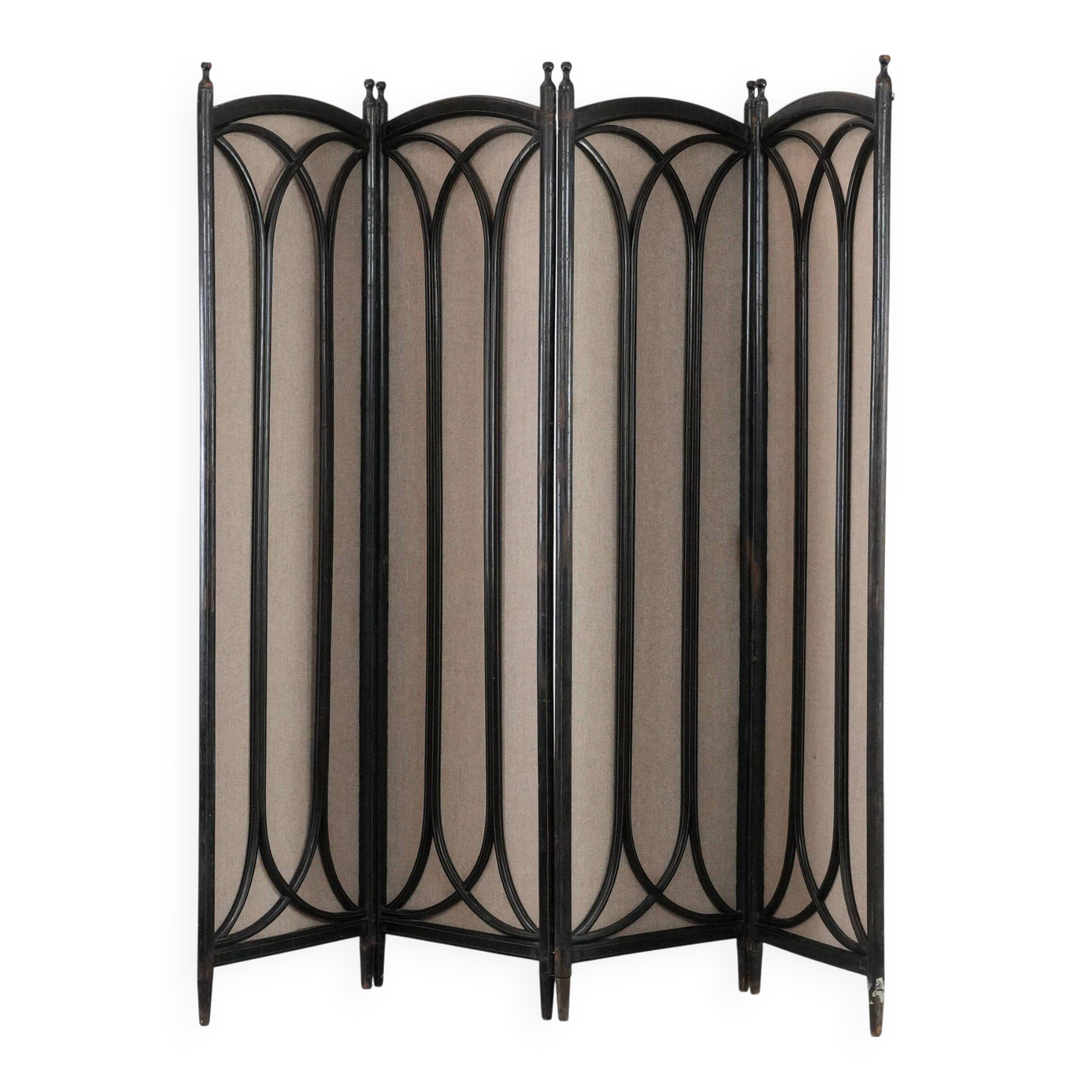 Antique restored bentwood Art Nouveau room divider from the 19th century