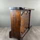 Rustic Carved Wooden Bar with Stools and Wine Chest, 20th Century