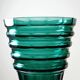 Large antique Art Deco emerald cut crystal vase, Bohemia 1920-1930