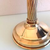 Pair of empire style brass candlesticks