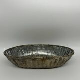silver metal basket