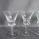 Série de 8 verres à vin blanc en cristal de Bayel