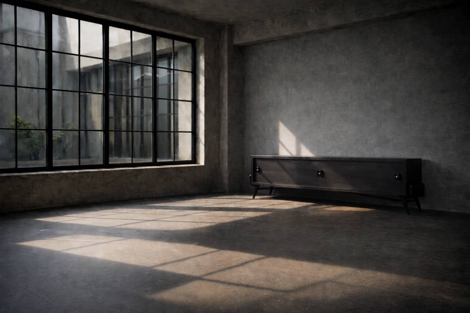 Vintage Mid-Century Scandinavian Modern Dark Oak Sideboard, 1960s