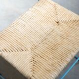 Hand-woven iron chairs from the 70s/80s, set of 4