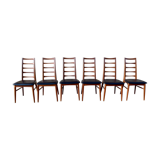 Set of 6 Scandinavian chairs in Teak "Lis" by Niels Koefoed, Circa 60's