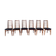 Set of 6 Scandinavian Teak "Lis" chairs by Niels Koefoed, Circa 1960