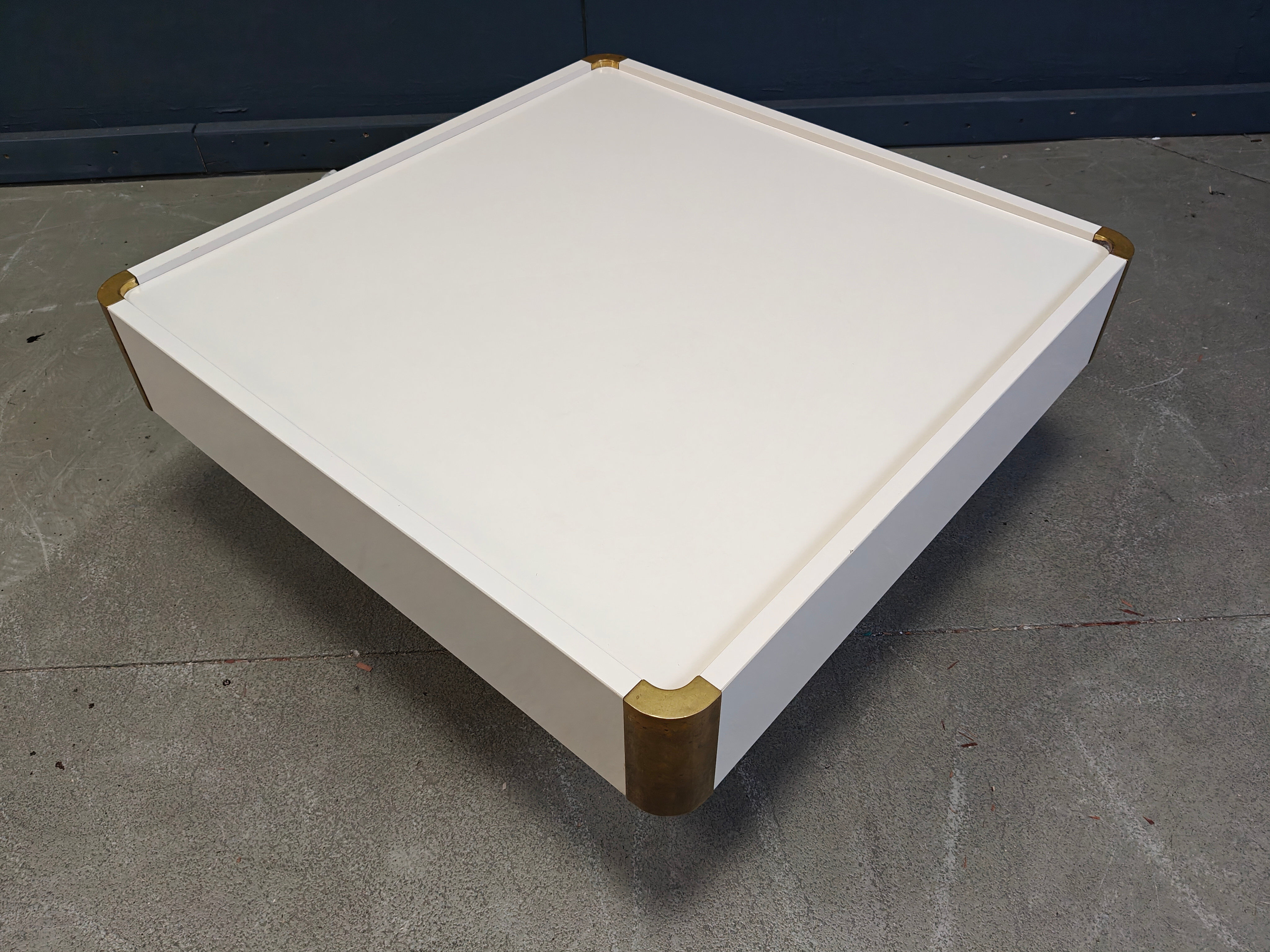 Vintage coffee table attributed to Willy Rizzo, 1970s