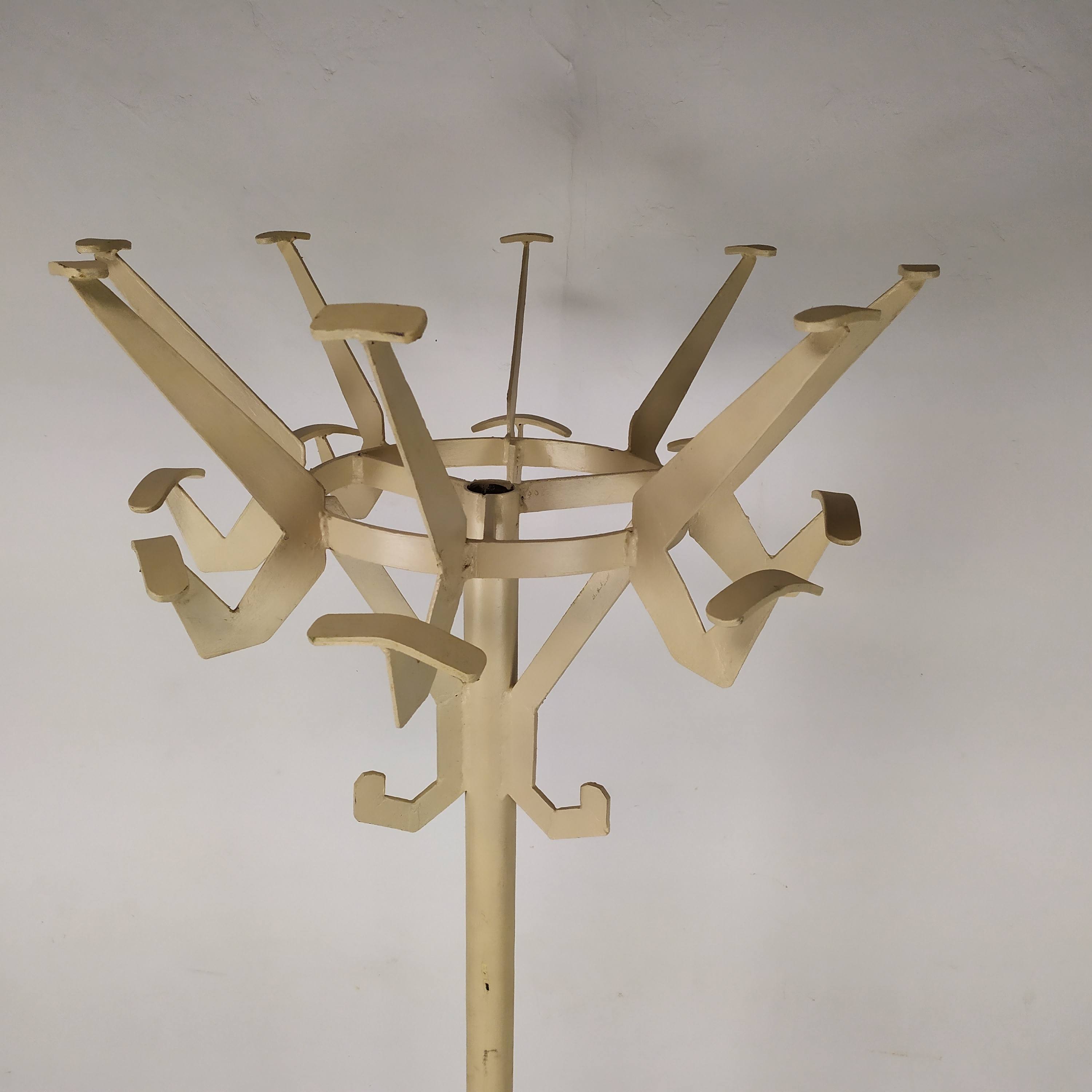 Industrial parrot coat rack