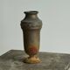 Wabi-Sabi patinated metal Art Deco vase