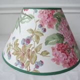 Vintage English fabric lampshade Hydrangeas