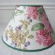Abat-jour tissu vintage anglais Hortensias