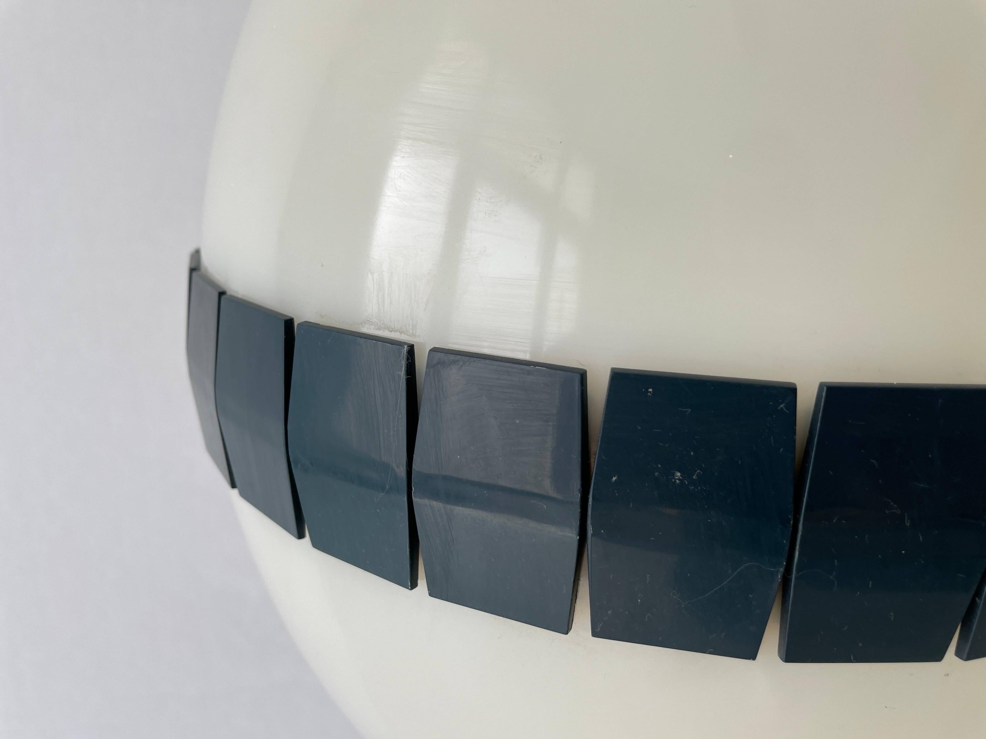 Plexiglass ceiling light in the shape of an egg, 1960s, Italy