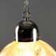 Vintage ceiling light in chrome metal and glass, design, Italy, 1960s
