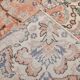 Faded Salmon Vintage Large Antique Rug For Living Room, 261x350 Cm