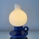 Vintage lamp of the 70s in ceramic and opaline