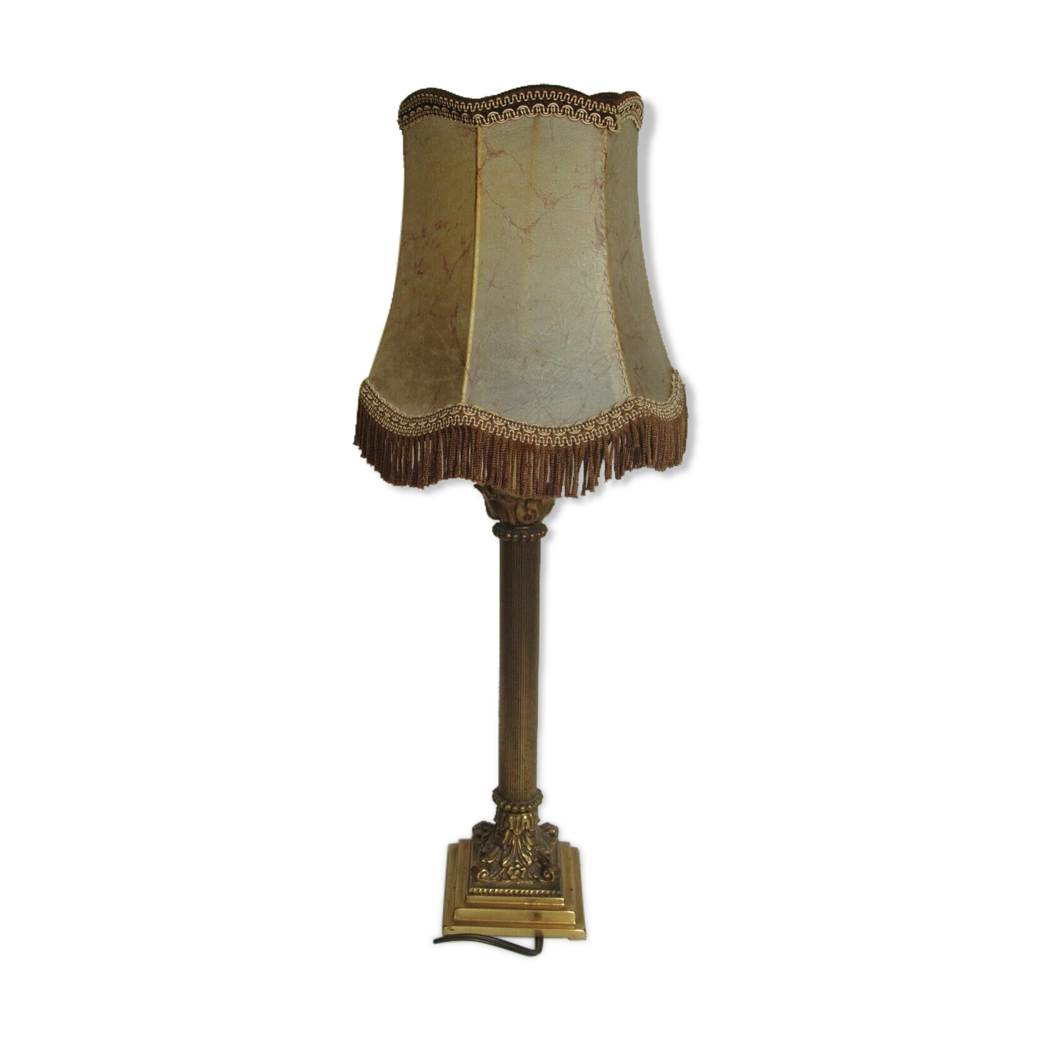 Stunning 1960s-style bronze lamp Empire/ Skin Abat day