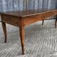 Table de ferme ancienne de style Louis XV avec 2 tiroirs